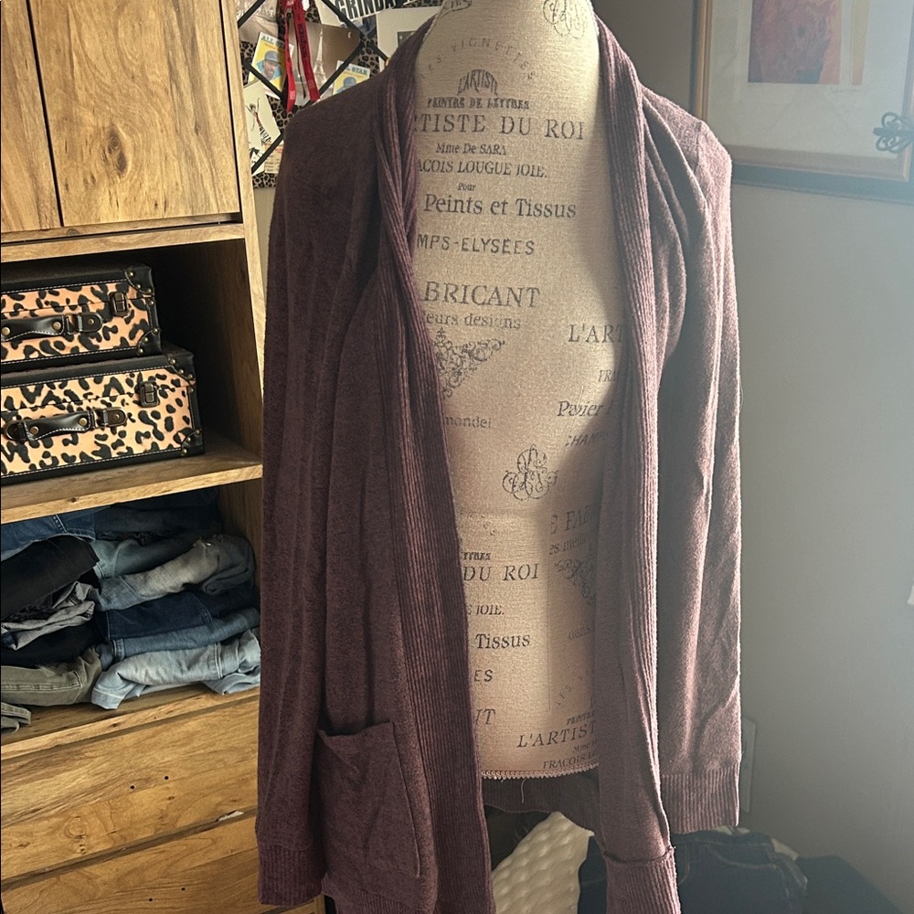 Papermoon Women's Deep Purple Cardigan - Large